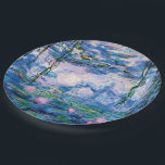 Assiettes En Carton Les nénuphars de Monet<br><div class="desc">Les nénuphars de Monet.  
Veuillez visiter mon magasin pour une conception plus intéressante et plus de => bien choisi zazzle.com/iwheels* de couleur</div>