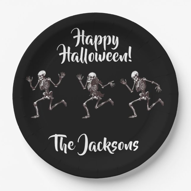 Assiettes En Carton Les os dansants (Devant)