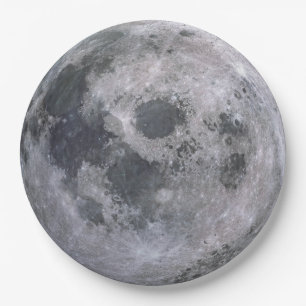 Assiettes En Carton Les plaques à papier jetables de Pleine lune