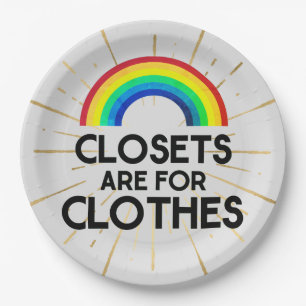 Assiettes En Carton Les Vêtements Sont Pour Gay pride
