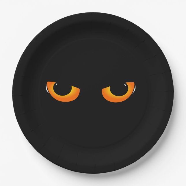 Assiettes En Carton Les yeux de chat (Devant)