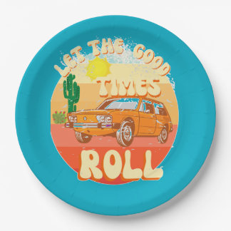 Assiettes En Carton Let the good times roll vintage