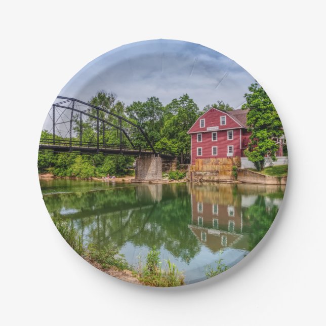 Assiettes En Carton L'Été Aux Plaques Papier De L'Aigle De Guerre (Devant)