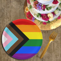 LGBTQ & Pride - drapeau de progression arc-en-ciel