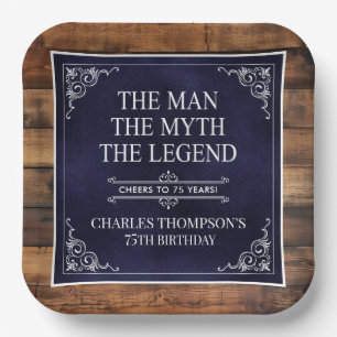 Assiettes En Carton L'Homme Le Mythe La Légende 75e Anniversaire