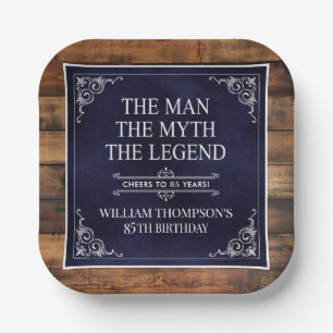 Assiettes En Carton L'Homme Le Mythe La Légende 85e Anniversaire