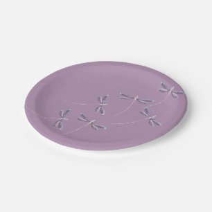 Assiettes En Carton Libellules en vol