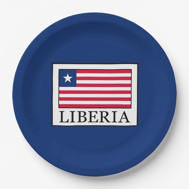 Assiettes En Carton Libéria (Devant)