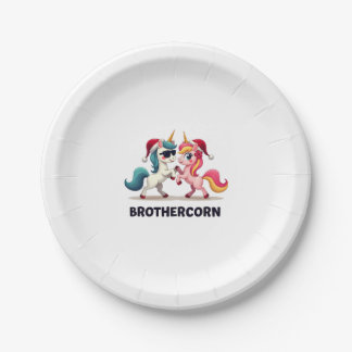 Assiettes En Carton Licorne de frère-corn Pyjama de famille assorti No