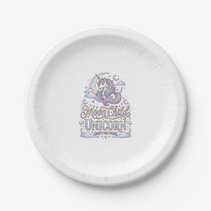 Assiettes En Carton Licorne Lune Enfant Licorne Conception Originale Z