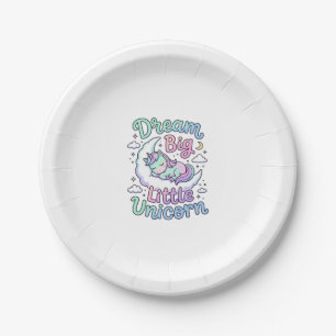Assiettes En Carton Licorne rêve grand petit cadeau licorne idée vecte