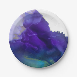 Assiettes En Carton Lien d'une plaque d'oculaire TURQUOISE Purple,