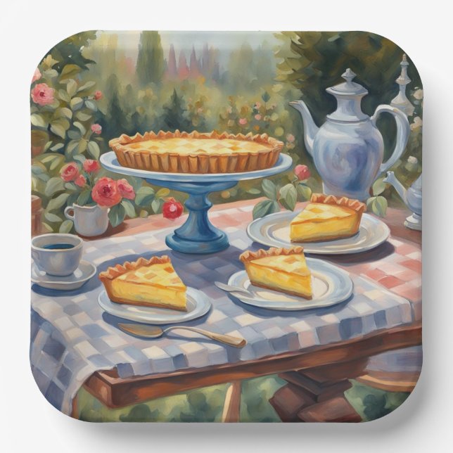 Assiettes En Carton Lieu de fête (Recto)