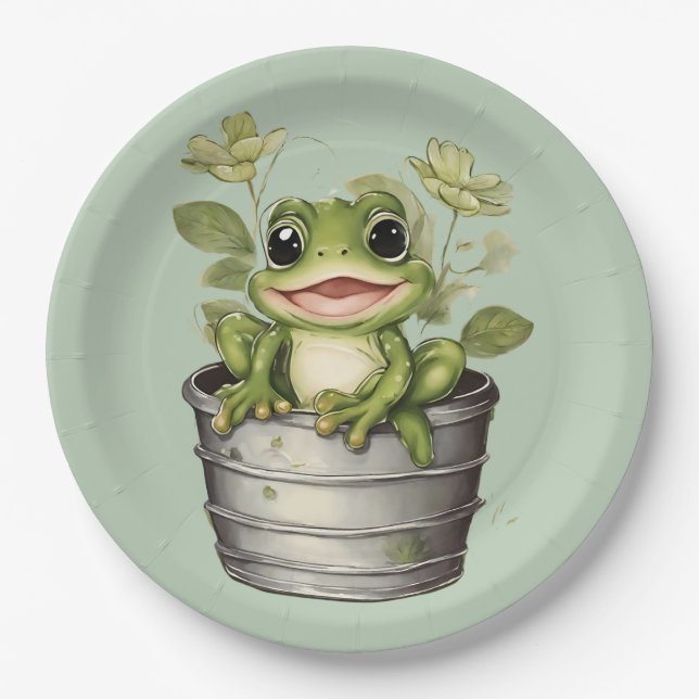 Assiettes En Carton Lily Pads de la vie (Devant)