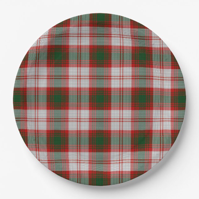 Assiettes En Carton Lindsay Dress Tartan (Devant)