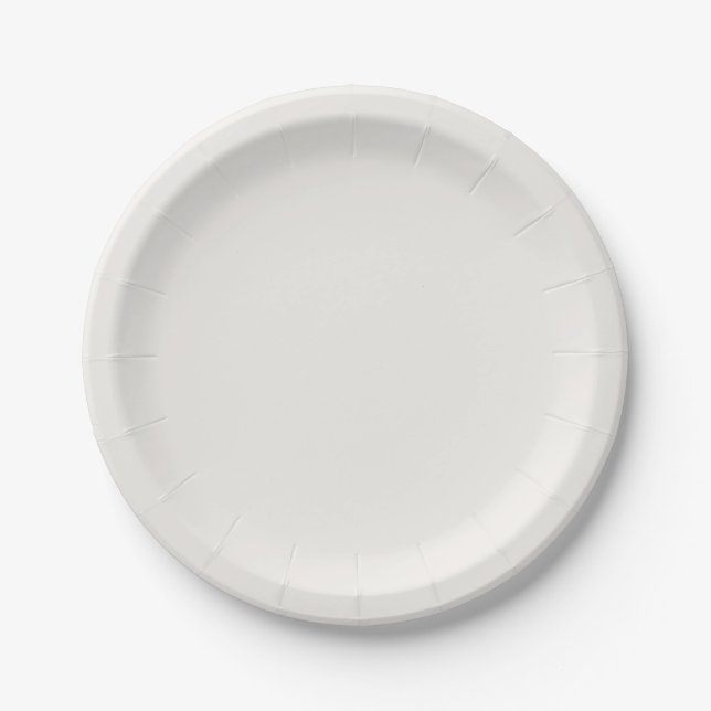 Assiettes En Carton Linge blanc, blanc cassé (Devant)