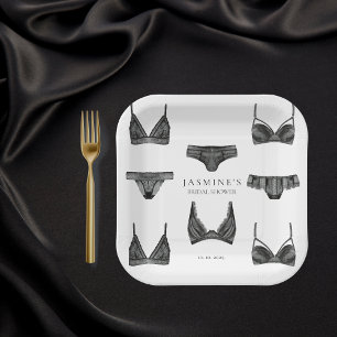 Assiettes En Carton Lingerie Réception de Mariage Enterrement de Vie d
