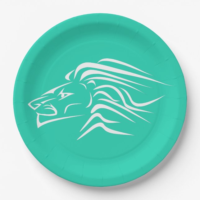 Assiettes En Carton Lion 2 - (Devant)