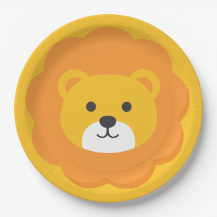 Assiettes En Carton Lion Birthday Kids Room Wall Art Plaques de papier