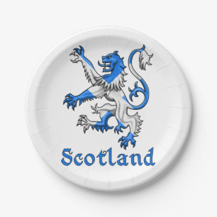 Assiettes En Carton Lion de l'Ecosse effréné