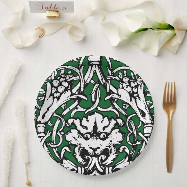 Assiettes En Carton Lion de nouage du début du XXe siècle (Mariage)