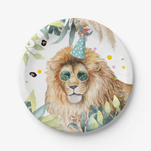 Assiettes En Carton Lion Party Animaux Jungle Anniversaire Safari