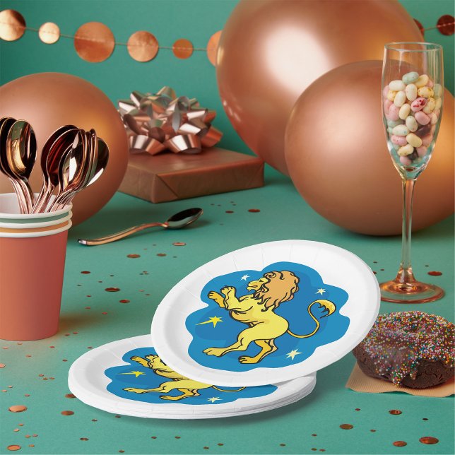 Assiettes En Carton Lion Zodiac (Créateur téléchargé)