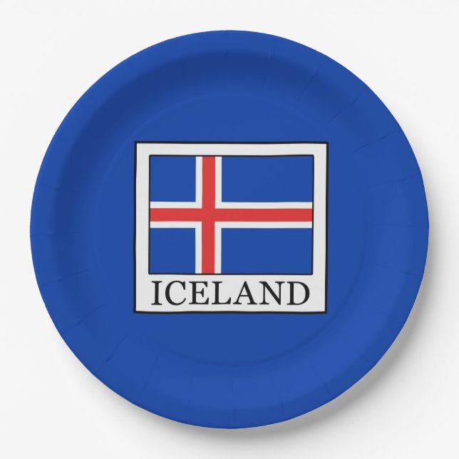 Assiettes En Carton L'Islande (Devant)