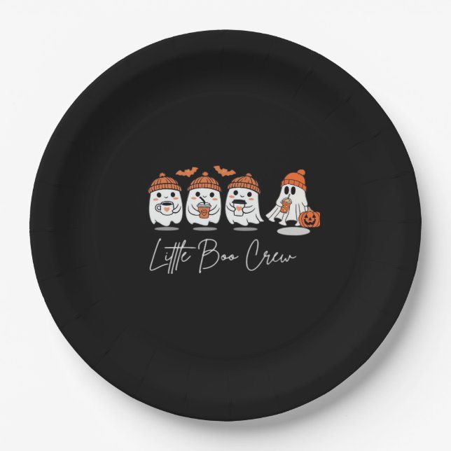 Assiettes En Carton Little Boo Crew Minimal Clean Design (Devant)