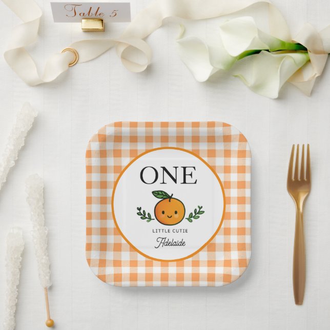 Assiettes En Carton Little Cutie Birthday Paper Plate (Mariage)