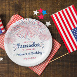 Assiettes En Carton Little Firecracker 4 juillet 1er anniversaire<br><div class="desc">Célébrez dans le style avec ces plaques de papier 1er anniversaire branchées. Le design est facile à personnaliser avec votre propre libellé et votre famille et vos amis seront ravis de voir ces fabuleuses assiettes de fête.</div>