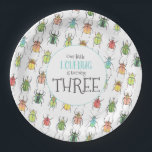 Assiettes En Carton Little Lovebug fête d'anniversaire<br><div class="desc">Les assiettes parfaites pour la fête d'anniversaire de votre petit lovebug avec des coléoptères aquarelles décorés de coeur !</div>