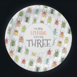 Assiettes En Carton Little Lovebug fête d'anniversaire<br><div class="desc">Les assiettes parfaites pour la fête d'anniversaire de votre petit lovebug avec des coléoptères aquarelles décorés de coeur !</div>