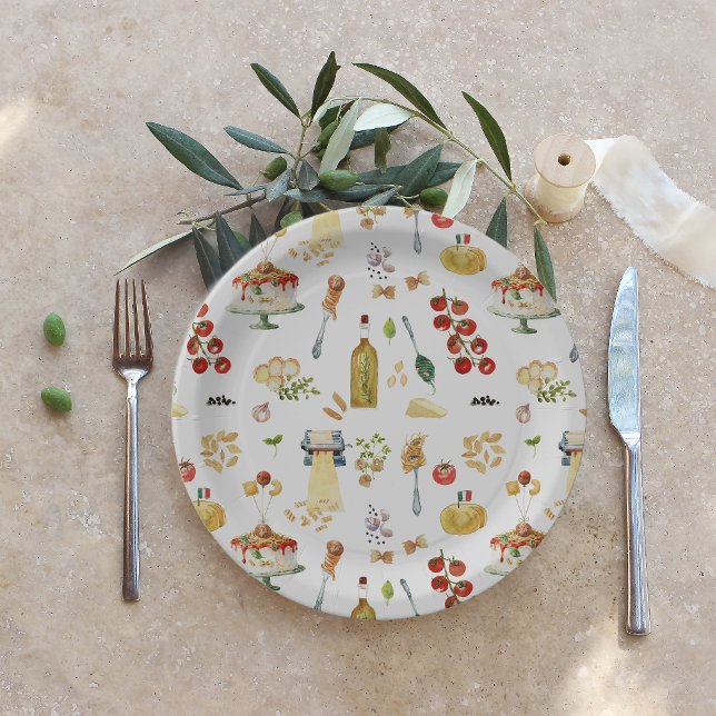 Assiettes En Carton Little Meatball | Holy Ravioli Birthday Party (Créateur téléchargé)