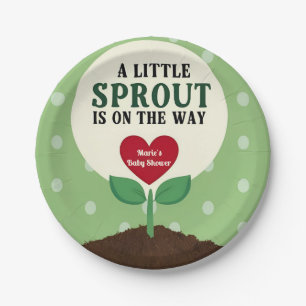 Assiettes En Carton Little Sprout se trouve sur le Baby shower Way