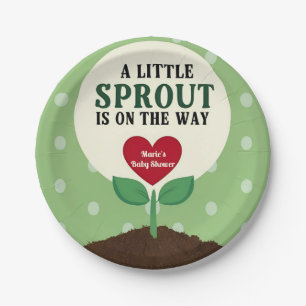 Assiettes En Carton Little Sprout se trouve sur le Baby shower Way