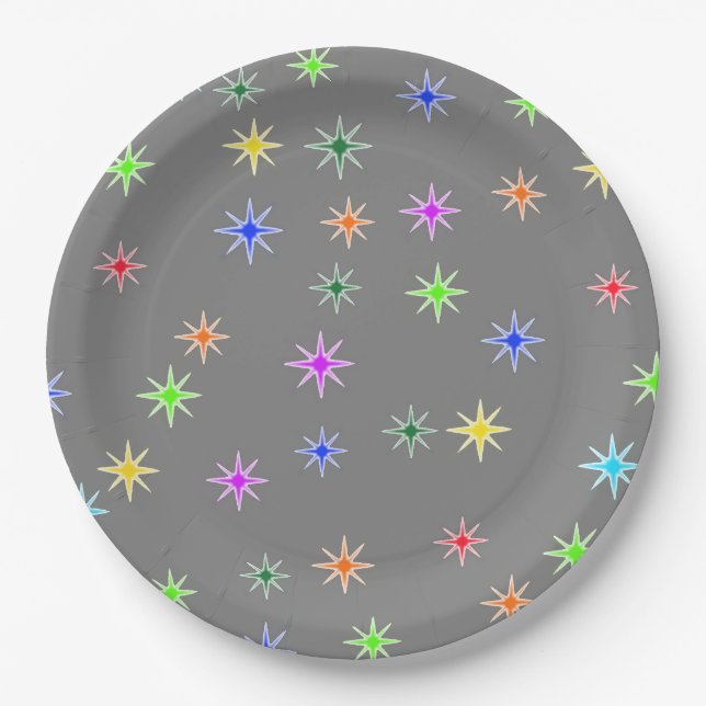 Assiettes En Carton Little Stars, Big Smiles Birthday Party Plates (Devant)