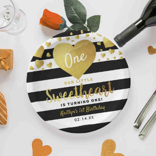 Assiettes En Carton Little Sweetheart Saint-Valentin N'importe quel âg