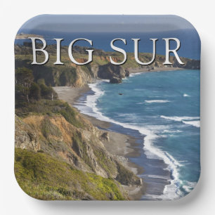 Assiettes En Carton Littoral de Big Sur Californie