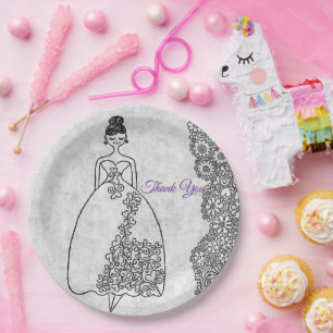 Assiettes En Carton Livre de coloriage de princesse créative Style 4e