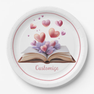 Assiettes En Carton Livre des cœurs