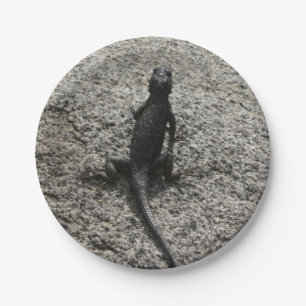Assiettes En Carton Lizard noir