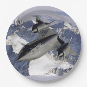 Assiettes En Carton Lockheed SR-71B Blackbird