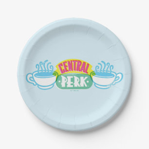 Assiettes En Carton Logo Neon Central Perk