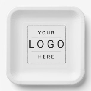Assiettes En Carton Logo personnalisé