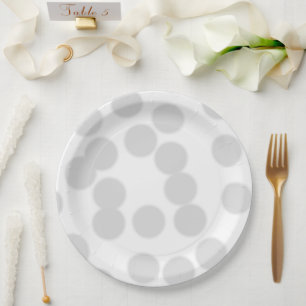 Assiettes En Carton Logo personnalisé simple et élégant ici papier de 