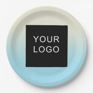 Assiettes En Carton Logo professionnel de l'entreprise moderne Dégradé