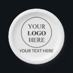 Assiettes En Carton Logo promotionnel personnalisé<br><div class="desc">✨ Faites la promotion de votre entreprise facilement ! Obtenez des objets promotionnels personnalisés 🛍️ avec votre logo. Parfait pour le marketing,  les événements 🎉 et les 🚀 de marque d'entreprise. Personnalisé pour votre entreprise !</div>