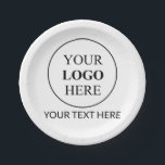 Assiettes En Carton Logo promotionnel personnalisé<br><div class="desc">✨ Faites la promotion de votre entreprise facilement ! Obtenez des objets promotionnels personnalisés 🛍️ avec votre logo. Parfait pour le marketing,  les événements 🎉 et les 🚀 de marque d'entreprise. Personnalisé pour votre entreprise !</div>