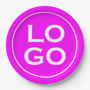 Assiettes En Carton Logo sur mesure de l'entreprise ou de l'entreprise